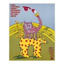Cargar imagen en el visor de la galería, 1981 Central Pennsylvania Festival of the Arts Poster Print - Vintage CPFA Poster by Lanny Sommese - CFPA Wall Art Poster
