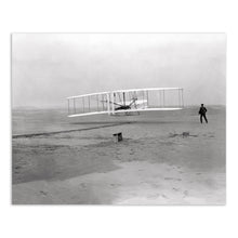 Load image into Gallery viewer, Digitally Restored and Enhanced 1903 First Flight Photo Print - Vintage Photo of The First Flight of The Kitty Hawk - The First Flight Wall Art Poster