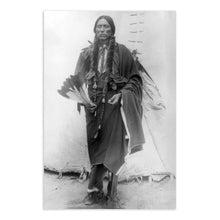 Load image into Gallery viewer, Digitally Restored and Enhanced 1909 Quanah Parker Portrait Photo - Vintage Portrait Photo of Quanah Parker The Comanche Empire Tribal Chief Print Wall Art