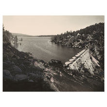 Cargar imagen en el visor de la galería, 1912 Big Bear Lake Photo Print - Vintage Photo of Big Bear Lake and Dam in California Poster - Old Photo of Bear Valley Dam