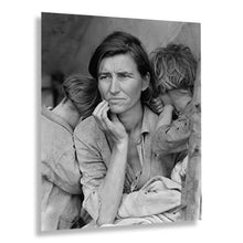 Load image into Gallery viewer, Digitally Restored and Enhanced 1936 Florence Owens Thompson Photo Print - Old Photo of Florence Owens Thompson Migrant Mother Print Wall Art Poster