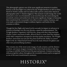 Load image into Gallery viewer, Digitally Restored and Enhanced 1903 First Flight Photo Print - Vintage Photo of The First Flight of The Kitty Hawk - The First Flight Wall Art Poster