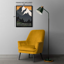Load image into Gallery viewer, Digitally Restored and Enhanced 1936 Montana See America Travel Poster - WPA Federal Art Project - Depression Era Western Tourism - Museum-Quality Reproduction