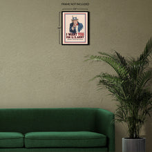 Load image into Gallery viewer, Digitally Restored and Enhanced 1917 Uncle Sam I Want You Poster Matte - Vintage Uncle Sam Wall Art Poster - I Want You For US Army Poster Matte Print