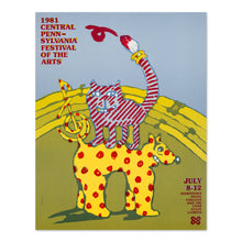 Cargar imagen en el visor de la galería, 1981 Central Pennsylvania Festival of the Arts Poster Print - Vintage CPFA Poster by Lanny Sommese - CFPA Wall Art Poster