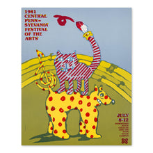 Cargar imagen en el visor de la galería, 1981 Central Pennsylvania Festival of the Arts Poster Print - Vintage CPFA Poster by Lanny Sommese - CFPA Wall Art Poster