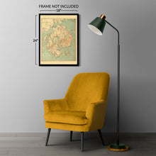 Load image into Gallery viewer, Digitally Restored and Enhanced 1893 Mount Desert Island Maine Map - Vintage Map of Maine Poster - Old Map of Mount Desert Island Maine Wall Art Print
