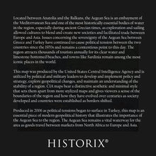 Load image into Gallery viewer, Digitally Restored and Enhanced 2006 Aegean Sea Region Map Poster - Print Map of The Aegean Sea Region - Aegean Sea Region Map of The Mediterranean Sea Wall Art