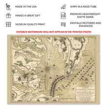 Load image into Gallery viewer, Digitally Restored and Enhanced 1781 Yorktown Virginia Map Print - Vintage Map of Yorktown VA Wall Art Poster - Carte de la Partie de la Virginie