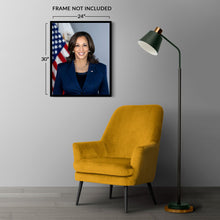 Cargar imagen en el visor de la galería, Digitally Restored and Enhanced Kamala Harris 49th Vice President of the United States Official Portrait Photo Print Poster