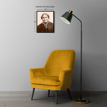 Cargar imagen en el visor de la galería, Digitally Restored and Enhanced 1904 Geronimo Photo Print - Vintage Portrait Photo of Military Leader Geronimo Goyaale Print Wall Art