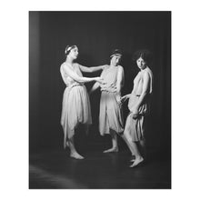Load image into Gallery viewer, Digitally Restored and Enhanced 1924 Barnard College Group Photo Print - Vintage Poster Photo of Barnard College Dancers with Miss Larsen by Arnold Genthe