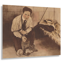 Load image into Gallery viewer, Digitally Restored and Enhanced 1898 Harry Houdini Escape Artist Poster - Stone Walls and Chains - Victorian Era Magic History - Archival Reproduction