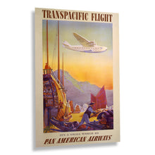 Load image into Gallery viewer, Digitally Restored and Enhanced 1938 Transpacific Flight Vintage Airline Poster - Golden Age Aviation - Asia Pacific Travel Art - Museum-Quality Print