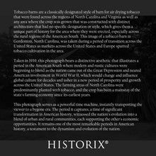 Load image into Gallery viewer, Digitally Restored and Enhanced 1939 Tobacco Barn Photo Print - Vintage Photo of A Tobacco Barn Near Gordonton North Carolina Wall Art Poster Print