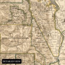 Load image into Gallery viewer, Digitally Restored and Enhanced 1894 Alameda & Contra Costa Map Print - Old Map of Alameda and Contra Costa County San Francisco California Wall Art Poster