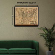 Cargar imagen en el visor de la galería, Digitally Restored and Enhanced 1871 Eastern United States Railroad Map - Reconstruction Era Cartography - Industrial Transportation Network - Archival Print