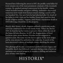 Cargar imagen en el visor de la galería, Digitally Restored and Enhanced 1957 Ed Gein Photo Print - Vintage Photo of Criminal Ed Gein The Butcher of Plainfield Handcuffed in Wisconsin Poster