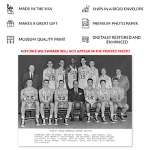 Load image into Gallery viewer, Digitally Restored and Enhanced 1957 Boston Celtics Photo Print - Vintage Photo of NBA Team Boston Celtics Wall Poster - Old Boston Celtics Wall Art Photo