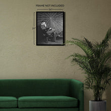 Cargar imagen en el visor de la galería, Digitally Restored and Enhanced 1896 Nikola Tesla Photo Print - Vintage Photo of Nikola Tesla Reading Theoria Philosophiae Naturalis - Nikola Tesla Poster