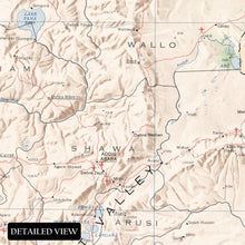 Load image into Gallery viewer, Digitally Restored and Enhanced 1968 Ethiopia Map Print - Vintage Map of Ethiopia Poster Wall Art - History Map of Ethiopia East Africa Poster Print