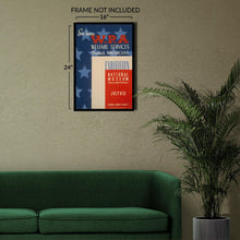Cargar imagen en el visor de la galería, Digitally Restored and Enhanced 1936 WPA Welfare Services Exhibition Poster - Federal Art Project - Depression Era Social Programs - Historical Documentation
