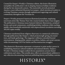 Load image into Gallery viewer, Digitally Restored and Enhanced 1895 Harpers Weekly Christmas Magazine Poster - Victorian Era Illustration Art - Archival Reproduction