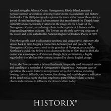 Cargar imagen en el visor de la galería, Digitally Restored and Enhanced 1898 The Narragansett Casino Photo Print - Vintage Photo of The Narragansett Pier Casino in Rhode Island Poster Wall Art