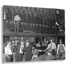 Cargar imagen en el visor de la galería, Digitally Restored and Enhanced 1939 Memphis Cotton Exchange Photo Print - Vintage Poster Photo of Interior of Memphis Cotton Exchange Just Before Closing