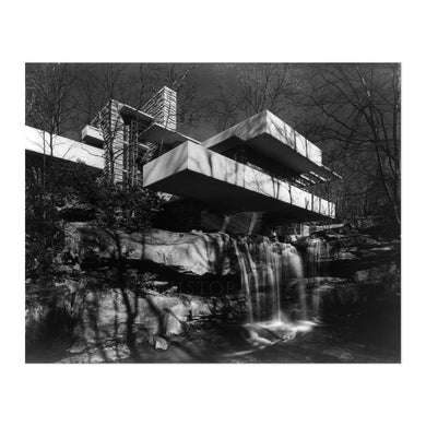 Digitally Restored and Enhanced 1939 Falling Water Poster Photo Print - Vintage Wall Art Photo Print of The Falling Water Dwelling by Frank Lloyd Wright