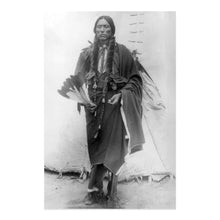 Load image into Gallery viewer, Digitally Restored and Enhanced 1909 Quanah Parker Portrait Photo - Vintage Portrait Photo of Quanah Parker The Comanche Empire Tribal Chief Print Wall Art

