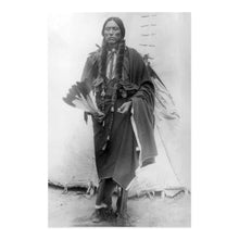 Load image into Gallery viewer, Digitally Restored and Enhanced 1909 Quanah Parker Portrait Photo - Vintage Portrait Photo of Quanah Parker The Comanche Empire Tribal Chief Print Wall Art