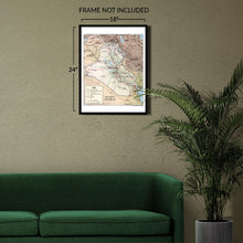 Cargar imagen en el visor de la galería, Digitally Restored and Enhanced 2004 Iraq Railroad Map Poster - Print Map of Iraq Railroad System - Railroad Map of Iraq Wall Art