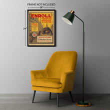 Load image into Gallery viewer, Digitally Restored and Enhanced 1941 Enroll Merchant Marine Philadelphia WWII WPA Federal Art Project Recruitment Poster - World War II Military Propaganda - Archival Reproduction