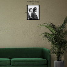 Cargar imagen en el visor de la galería, Digitally Restored and Enhanced 1901 Native American Woman Photo Print - Vintage Portrait Photo of Native American Woman with Baby on Back Wall Art Poster