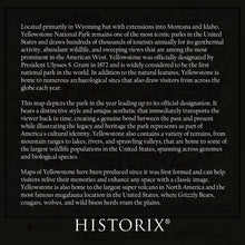 Cargar imagen en el visor de la galería, Digitally Restored and Enhanced 1881 Yellowstone National Park Map Poster - Vintage Map of The Yellowstone National Park Poster Wall Art Print