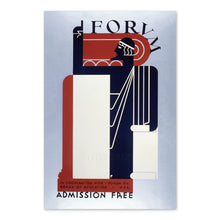 Cargar imagen en el visor de la galería, Digitally Restored and Enhanced 1936 Forum Educational Discussion Poster - WPA Federal Art Project - Depression Era Public Education - Historical Document Print