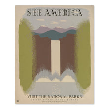 Load image into Gallery viewer, Digitally Restored and Enhanced 1936 See America National Parks Travel Poster - WPA Federal Art Project - Depression Era Tourism Art - Museum-Quality Print