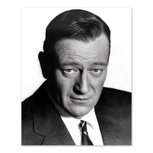 Load image into Gallery viewer, Digitally Restored and Enhanced 1965 John Wayne Photo Print - Vintage Portrait Photo of The Duke John Wayne Wall Art - Old Photo of Actor John Wayne Poster