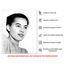 Load image into Gallery viewer, Digitally Restored and Enhanced 1946 Pauli Murray Photo Print - Old Photo of Civil Rights Activist Anna Pauline Murray - Pauli Murray Poster Wall Art