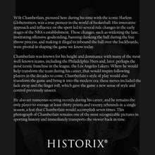 Load image into Gallery viewer, Digitally Restored and Enhanced 1959 Wilt Chamberlain Poster Photo - Old Photo of Wilt Chamberlain Wearing Harlem Globetrotters Uniform Wall Art Print