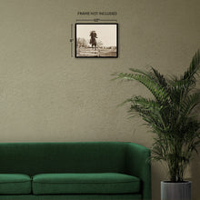 Load image into Gallery viewer, Digitally Restored and Enhanced 1902 Theodore Roosevelt Photo Print - Old Photo of Theodore Roosevelt Horseback Jumping - Vintage Teddy Roosevelt Poster