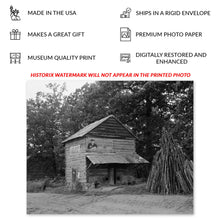 Load image into Gallery viewer, Digitally Restored and Enhanced 1939 Tobacco Barn Photo Print - Vintage Photo of A Tobacco Barn Near Gordonton North Carolina Wall Art Poster Print