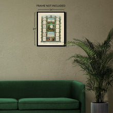 Load image into Gallery viewer, Digitally Restored and Enhanced 1890 The Prayers & Commandments of Our Lord Poster Print - Poster of The Lord's Prayer and The Ten Commandments Wall Art