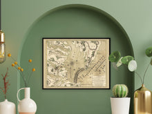Load image into Gallery viewer, Digitally Restored and Enhanced 1781 Yorktown Virginia Map Print - Vintage Map of Yorktown VA Wall Art Poster - Carte de la Partie de la Virginie