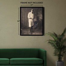 Cargar imagen en el visor de la galería, Digitally Restored and Enhanced 1920 Babe Ruth Portrait Photo - Baseball Legend - Golden Era Sports History Photography - Gallery-Quality Print