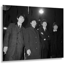 Cargar imagen en el visor de la galería, Digitally Restored and Enhanced 1964 Beatles Press Conference Photograph - British Invasion Rock Music History - Archival Print