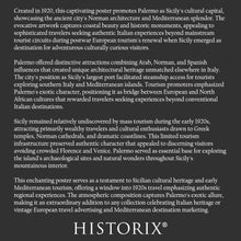 Load image into Gallery viewer, Digitally Restored and Enhanced 1920 Palermo Sicily Italy Mediterranean Travel Poster - European Tourism Art - Archival Reproduction