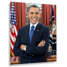 Cargar imagen en el visor de la galería, Digitally Restored and Enhanced Barack Obama 44th President of the United States Official Portrait Photo Print Poster