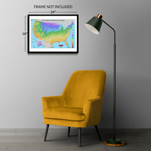 Load image into Gallery viewer, Digitally Restored and Enhanced 2023 USDA Plant Hardiness Zone Map Poster - USDA Hardiness Zone Map Print - Restored Map of United States Wall Art